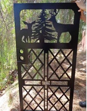 Contemporary modern metal gate, Modern Metal Gate, Custom size Art Pedestrian