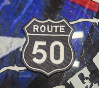 EMBROIDERED ROUTE 50 ROAD SIGN PATCH (Please Read Ad)