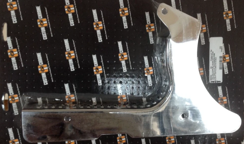 Chrome Louver Lower Belt Guard Harley Softail Models 1993-99 w/ 65 Tooth Pulley - Image 3 of 4