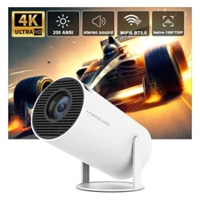 4K Mini Projector 10000 Lumen LED 1080P WiFi Bluetooth UHD Portable Home Theater