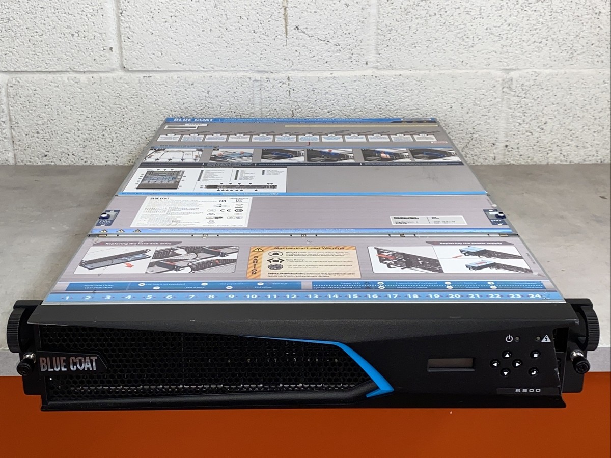 Blue Coat Proxy SG-S500 Series Appliance - 96GB Ram - 8x 1TB Hard