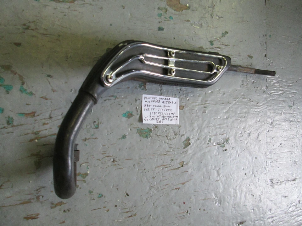 ВИНТАЖНЫЙ глушитель Yamaha, 1971 JT1 / JT1L, 1972 JT2 / JT2MX 288-14610-31-00 - Изображение 3 из 4
