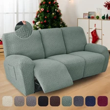 1/2/3 Seater Elastic Recliner Sofa Cover Stretch Armchair Covers Couch Slipcover