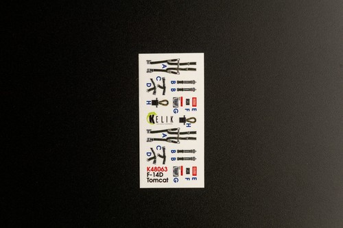 F-14D Tomcat interior 3D decals for Tamiya kit 1/48 Kelik K48063 - Picture 4 of 10