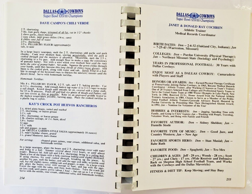 Dallas Cowboys Frauen Familie Kochbuch Fotoalbum Rezepte südwestliche Küche - Bild 23 von 24