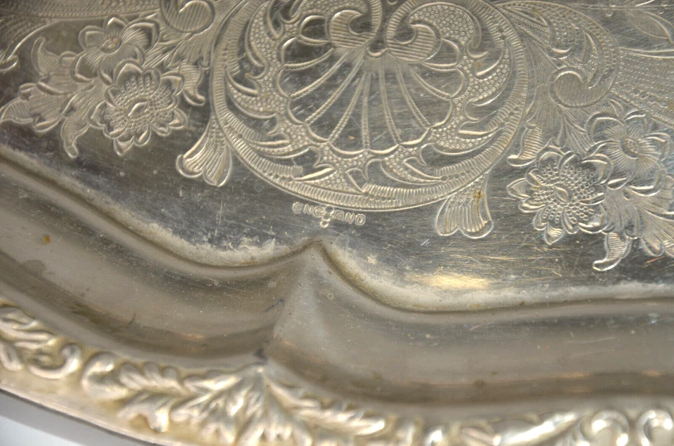 Plato de plata Butte Montana Imperial Macaroni Company 1898 enchapado Inglaterra de colección Foto 2 de 3