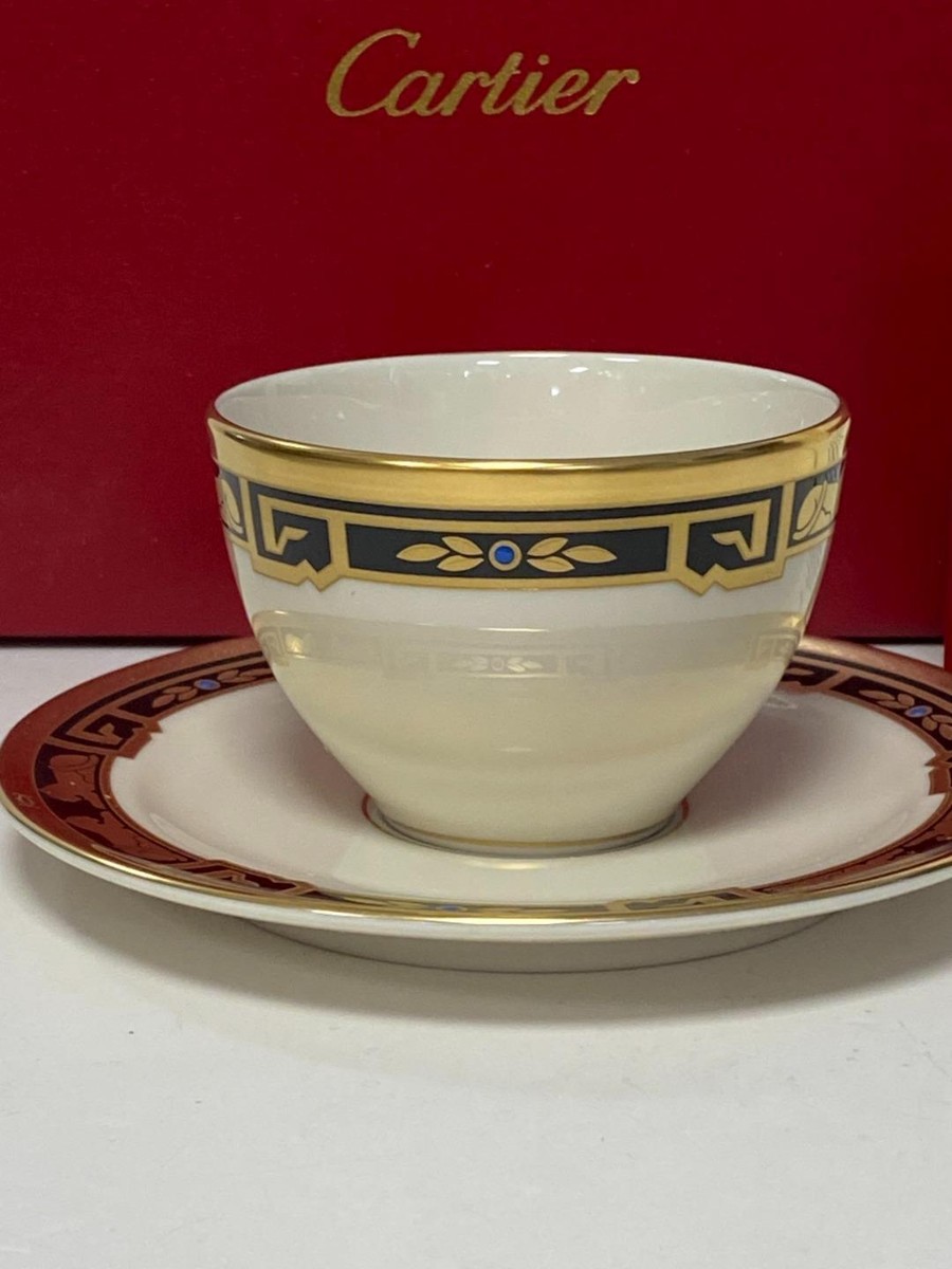 Vintage Cartier 1986 La Maison De L'art Deco Teacup & Saucer Set