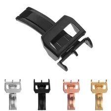 StrapsCo Stainless Steel Deployment Clasp Watch Band Strap Buckle 18mm 20mm