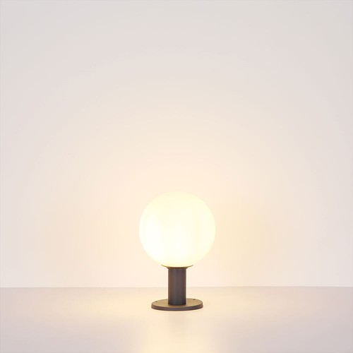 Außenleuchte Kugellampe Sockelleuchte RGB LED Fernbedienung dimmbar Stehleuchte - Bild 10 von 12