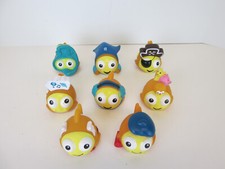 Goldfish Swim School Rubber Fish Bath Pool Toy Lot 8 Smilemakers No Duplicates