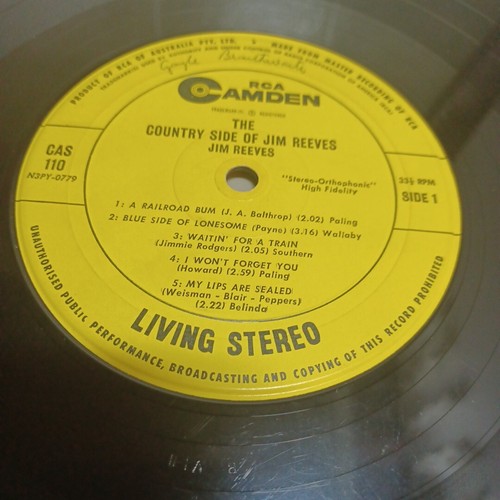 The Country Side Of Jim Reeves 12"Vinyl LP 33rpm RCA Camden Aus CAS-110 - Picture 7 of 12
