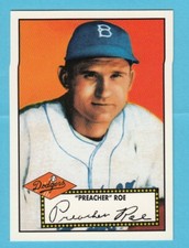 1952 Topps Baseball Reprint # 66 Preacher Roe -- Brooklyn Dodgers -- Box 733