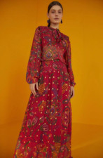 FARM Rio Sunset Tapestry Maxi Dress Size XS NWT $375