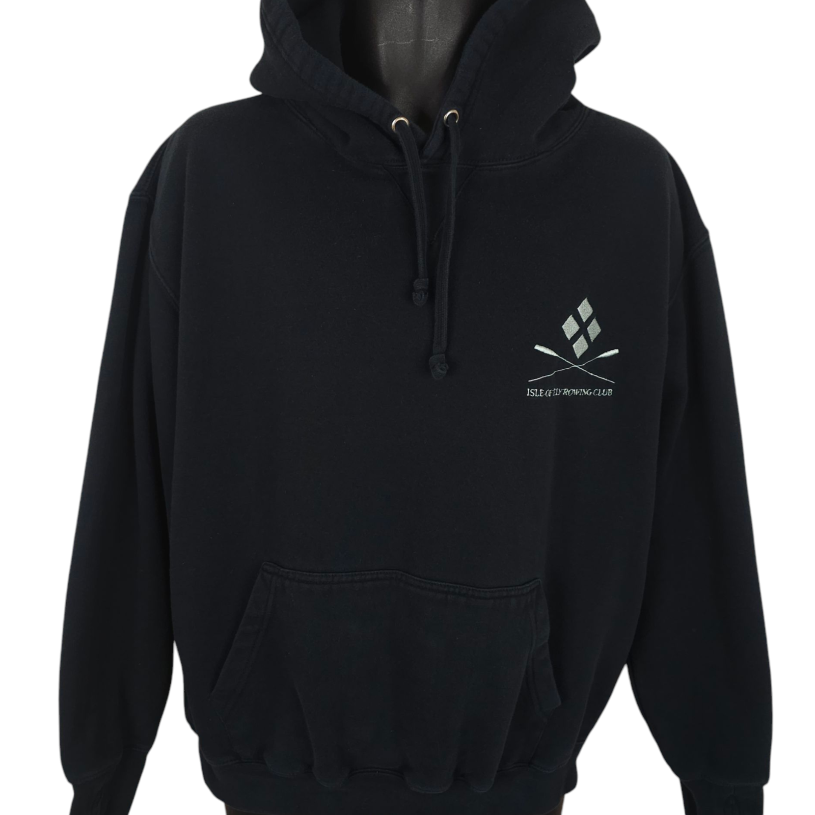 FILA Felpa con cappuccio Isle Of Ely Rowing Club uomo taglia XL nera IOERC UK Crew