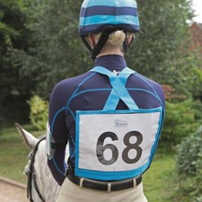 Rider Number Bib + Medical Armband  Medical Record Card to fill in BLUE