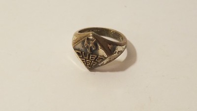 Cub Scout Ring Sterling Boy Scouts of America BSA Cubs Size 4 Vintage Rough