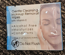  QTY 100 Gentle Cleansing Makeup Remover Wipes Travel Size
