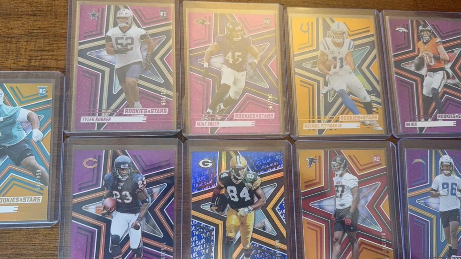 Panini 2025 Rookies & Stars NFL Numbered Card Lot (9)