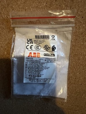 ABB Contacts Block 1NO 10A AC/DC 600V IP20 1SFA187012R8310 P9B01FN