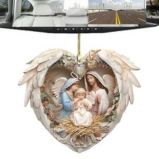 Nativity Scene Ornaments For Christmas Tree 2D Acrylic Catholic Home Ornaments