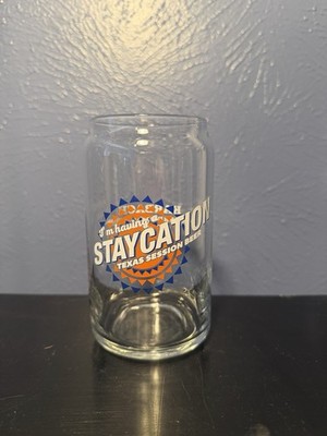 Karbach Brewing Co Beer Glass - I m Having A Staycation Texas Session Beer