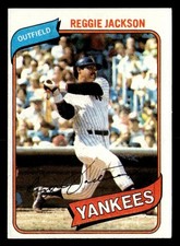 1980 TOPPS #600 REGGIE JACKSON EX+