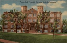Furman Hall Vanderbilt University Nashville Tennessee vintage postcard e912