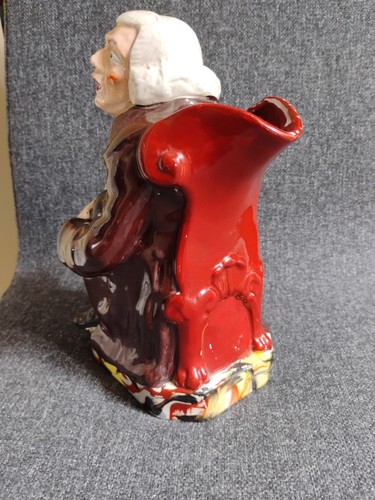 Antique Early 19C Staffordshire Toby Jug George Whitfield The Night Watchman 9" - Picture 4 of 7