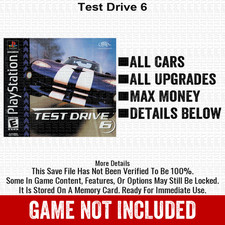 Test Drive 6 100 Unlocked PlayStation Memory Card All Items PS1
