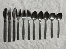 Vintage United Airlines Stainless Steel Flatware Lot 11 Pc Airline Collectible