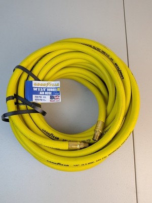 Goodyear Rubber Air Hose 50' ft. x 3/8'' in. 250 PSI Air Compressor Hose 12672