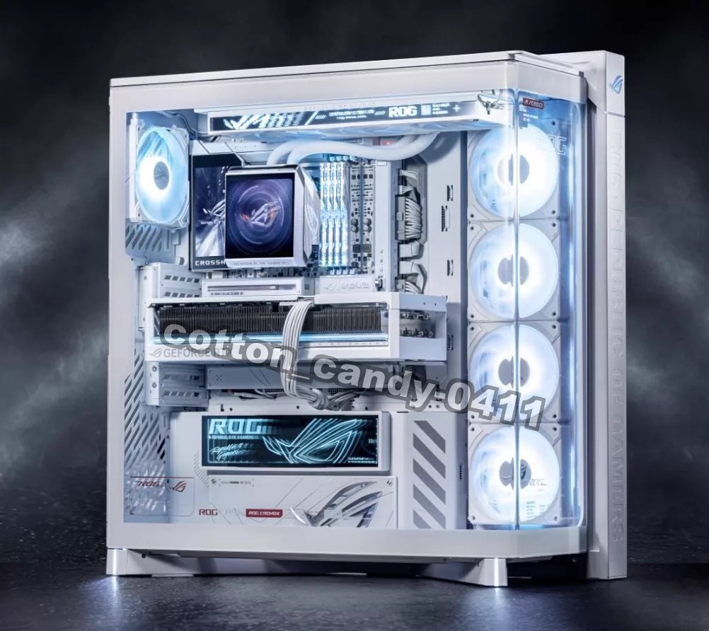 NEW  Asus ROG Cronox GR801 White E-ATX Full-Tower Case 9.2'' LCD Panel shipping