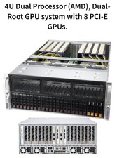 Supermicro 4U GPU Server 2x EPYC 7532 64C AI HPC Deep Learning PCI-E 4.0 4x Nvme