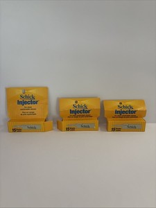Schick Injector (3) 15 Blades Each, Polymer Coated, Made in USA, 1997 Vintage