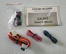 CODE ALARM CA-545 WIRING & BOOK ONLY - NO MOD...