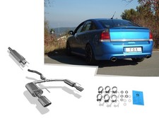 Fox Edelstahl Duplex Komplettanlage ab Kat Opel Vectra C OPC je 140x90mm oval