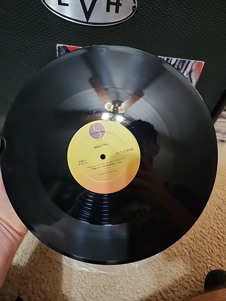 Ministry Stigmata Maxi Vinyl Single 1988 1st Press 'Tonight We Murder'VG/EX Wax  - Image 4 of 4