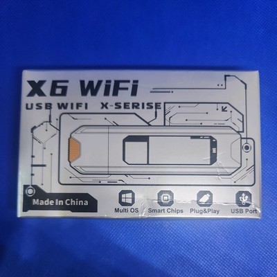 X6 USB WiFi LTE Wireless Data Terminal   Portable Adapter with Smart Chip - New
