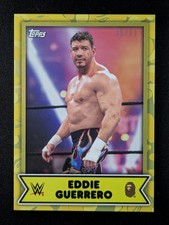 2025 Topps WWE x Bape EDDIE GUERRERO 36/99 Yellow Camo Legend Superstar #25