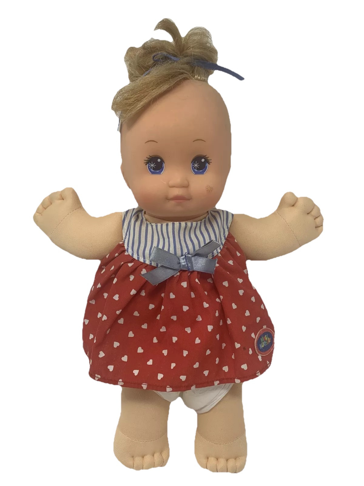 Magic Nursery Baby Doll Vintage Magic Kiss Heart Star Red Dress