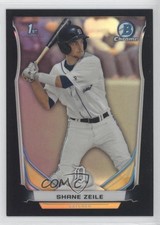 2014 Bowman Draft Chrome Black Refractor 47/75 Shane Zeile #CDP132 z6b