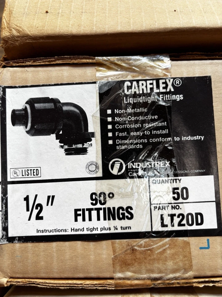 90 Degree Electrical Weatherproof 1/2” Flexible Conduit Elbow PVC 400 Total Pcs - Image 2 of 4