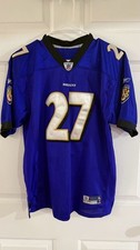 Reebok NFL On Field Stitched Jersey Ray Rice #27 Ravens Purple Youth XL