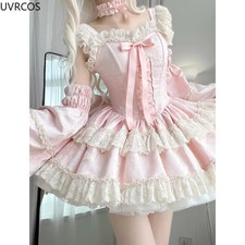 Sweet Elegant Lolita Princess Kawaii Lace Ruffle Bow Harajuku Y2K Dress