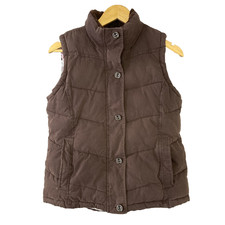 Joules Puffer Womens UK 12 Brown Bodywarmer Gilet Plaid Lined Jacket Vest Padded