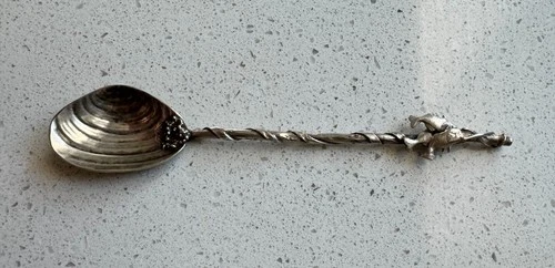Rare 1884 Gorham Narragansett Sterling Silver Spoon #12 Fish Clamshell Bowl EX!