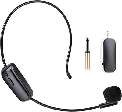 XUJAIOLQP UHF kabelloses Mikrofon Headset & Handmikrofon 2 in 1, 165 Fuß Reichweite für