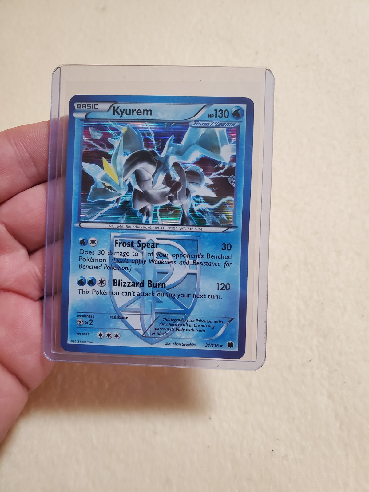 Kyurem (Team Plasma) Plasma Freeze 31/116 Holo NM/LP