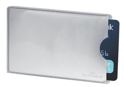 DURABLE Kreditkartenhülle ''RFID SECURE'' (B)86 x (H)54 mm 10 Stück für 1 Karte