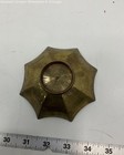 India Brass Floral Engraved Trinket Dish Vintage Patina Home Decor 5 Inch — photo 2